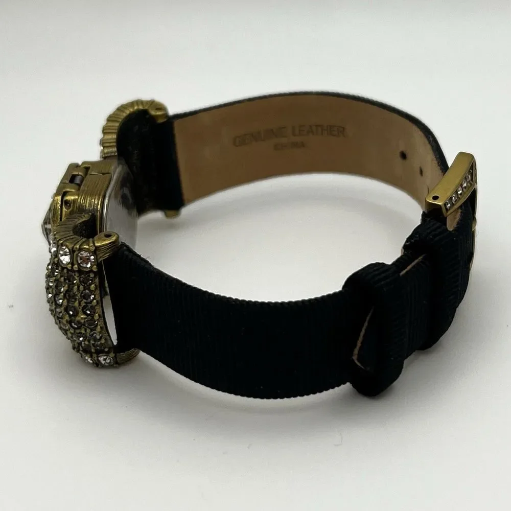 Heidi Daus Clear Swarovski Crystal‎ Bow Wristwatch - Needs Battery